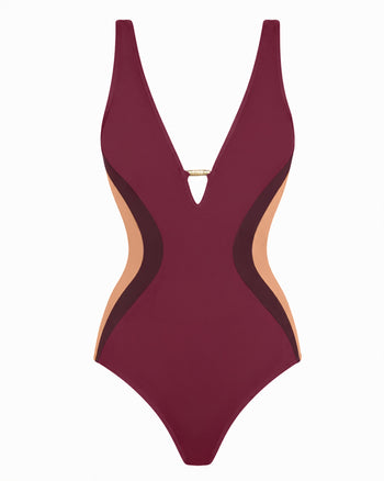 Outline image of Plungey Triangle - Contour Ruby/Garnet/Tawny