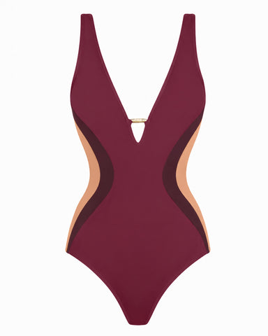 Outline image of Plungey Triangle - Contour Ruby/Garnet/Tawny