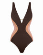 Outline image of Plungey Triangle - Contour Espresso/Tawny/Rose