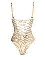 Outline image of Brazilian Pammy - Tiger Chain back view