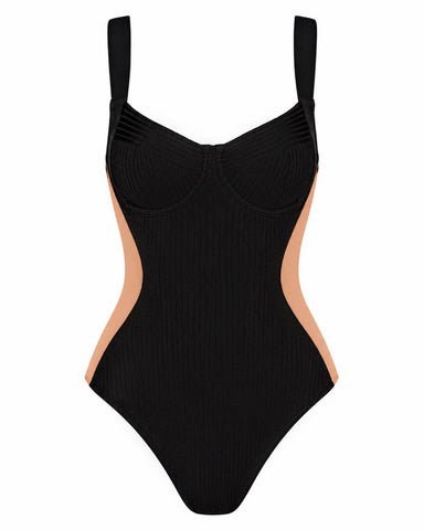 Outline image of Siren - Contour Rib Contour Rib Black/Tawny