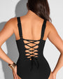 Close up back view of lacing on Siren - Black