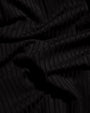 Fabric swatch of Halter Lifty - Contour Rib Black/Tawny