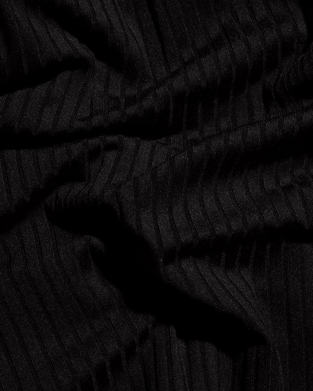 Fabric swatch of Brazilian Lifty - Contour Rib Black/Rose/White