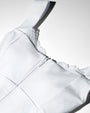 Close up detail of Corsety Seamed Rib Tank - Rib White